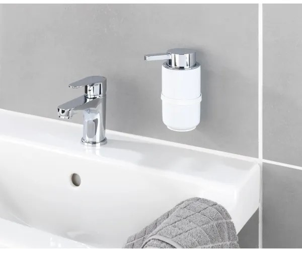 WENKO 54655100 - Dispenser per sapone WOYA 250 ml bianco/cromo lucido