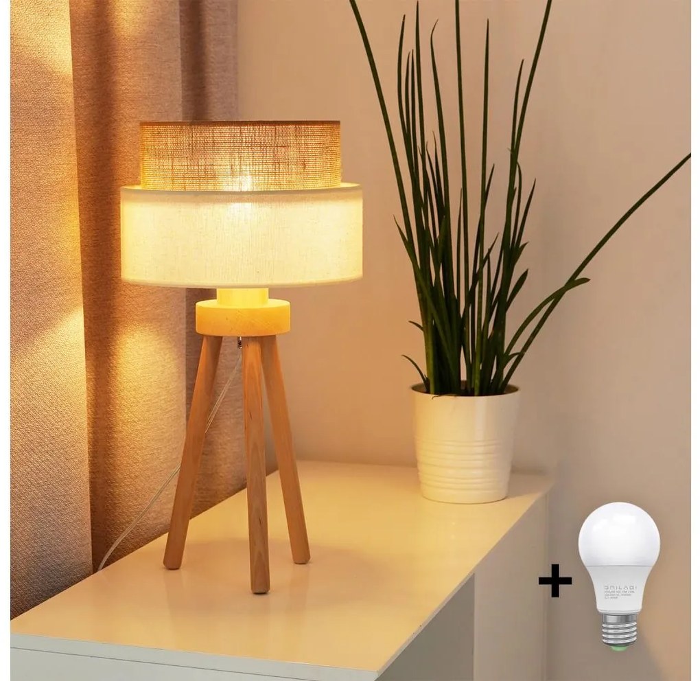 Brilagi - Lampada da tavolo LED BOHO STYLE 1xE27/15W/230V