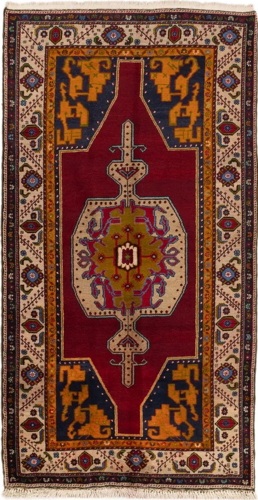 Turkmen Tappeto 130 x 240 (Tacchino) Annodato A Mano