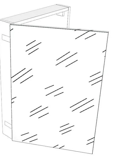 Pensile bagno Easy colore su ordinazione, 3 ante apertura da sinistra P 20 x L 50 x H 75 cm