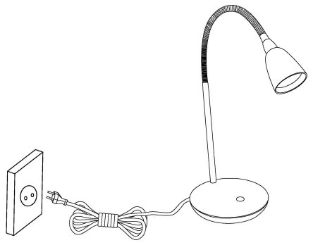 Eglo 93078 - Lampada LED da tavolo DURENGO 1xLED/3W/230V