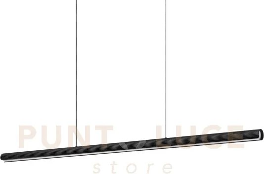 Dorica lampadario a sospensione 140cm led 3000k 35w  3900 lm nero c...