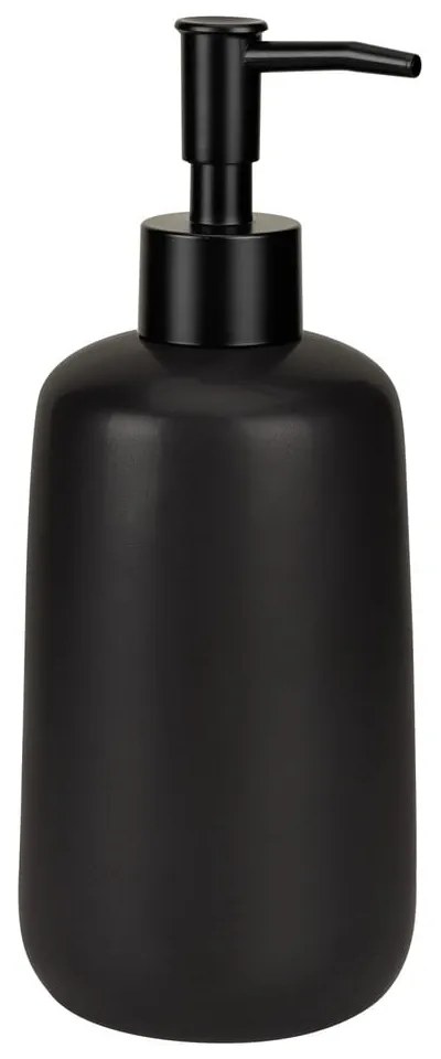 Dispenser per sapone nero opaco in ceramica 500 ml Olinda – Allstar