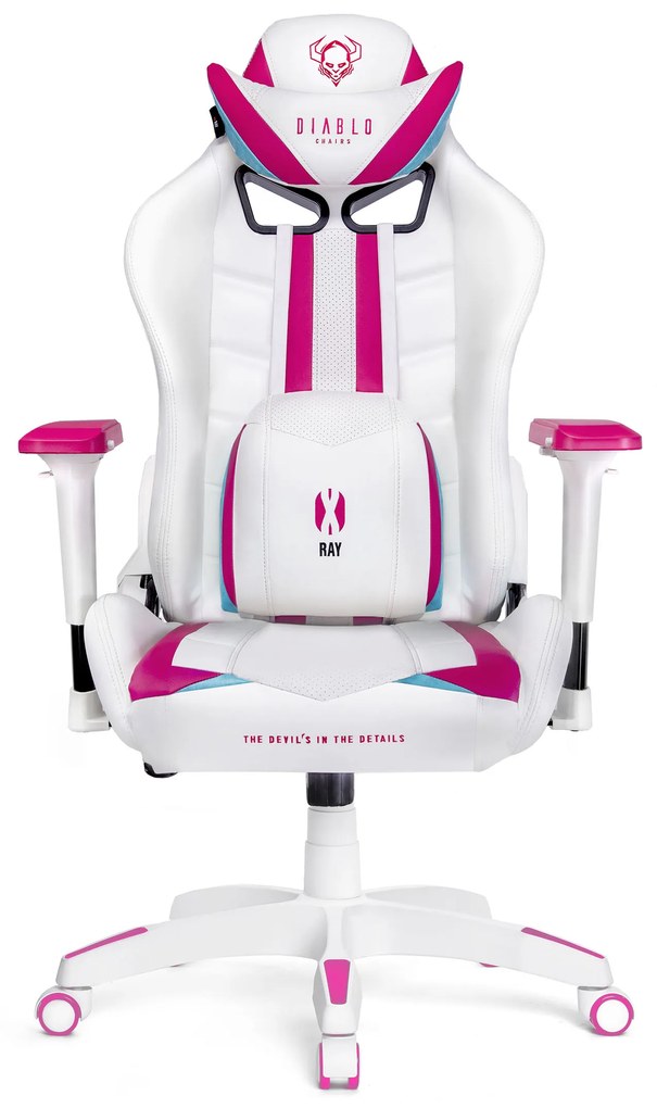 Sedia da gaming Diablo X-Ray Normal Size: Bianco Rosa