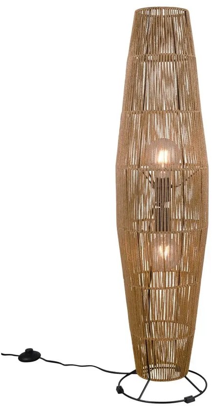 Lampada da terra in colore naturale (altezza 103 cm) Miki - Reality