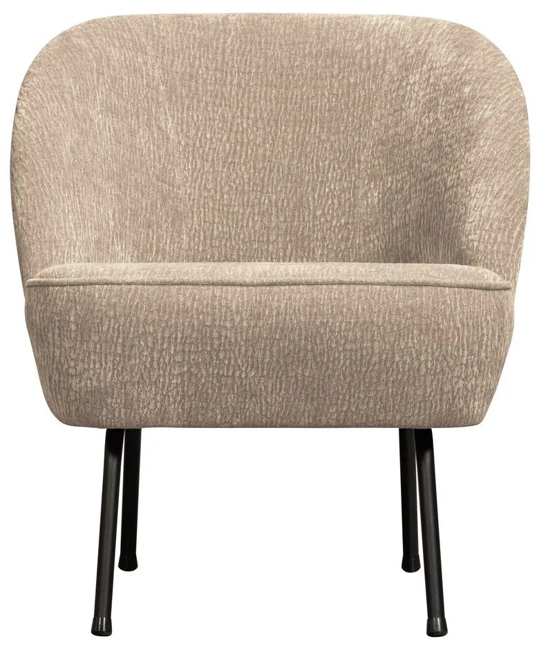 Poltrona beige con rivestimento in ciniglia Vogue – WOOOD