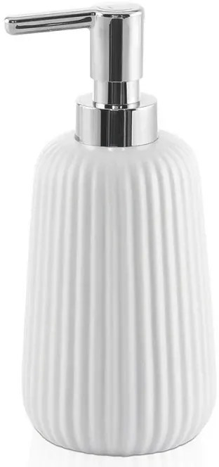 Dispenser sapone liquido bianco da appoggio Gedy serie Marika in ceramica