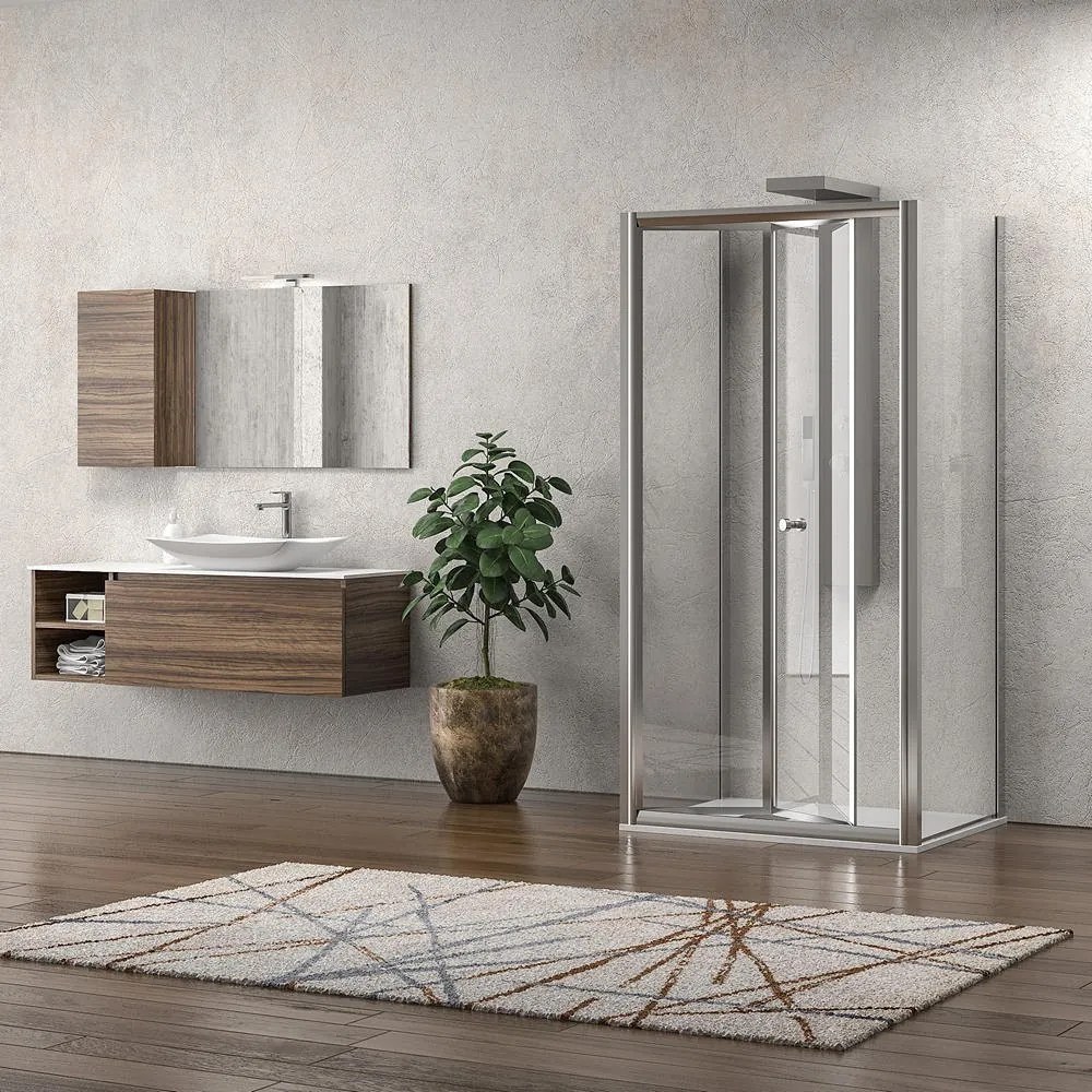 Box doccia 3 lati 90x90x90 apertura a libro | KM4000S - KAMALU