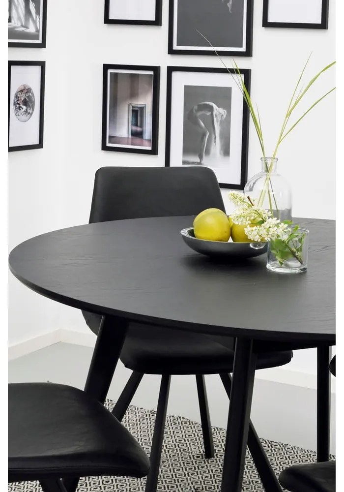 Tavolo da pranzo nero , ∅ 115 cm YuRAi - Rowico