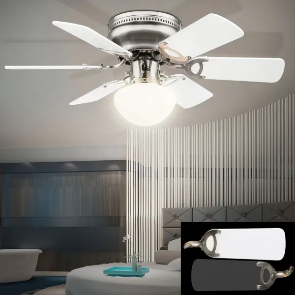 GLOBO 0307W - Ventilatore da soffitto UGO 1xE27/60W/230V