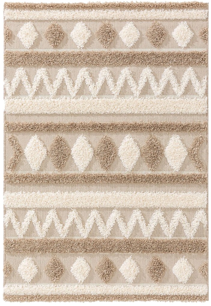 Lytte Tappeto bambino Carlo Crema/Taupe 120x170 cm - Tappeto design moderno soggiorno