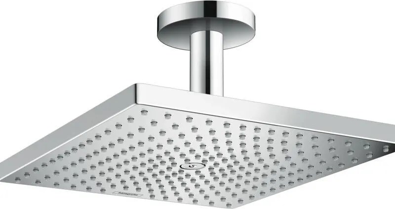 Soffione doccia HANSGROHE Raindance E 300 a soffitto in ottone cromo L 30 x H 15.8 x P 15.8 cm anticalcare 1 getto