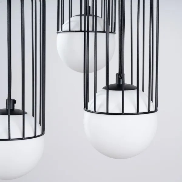 Sollux SL.1336 - Lampadario a sospensione con filo BRINA 3xG9/8W/230V nero