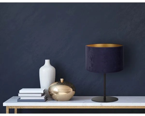 Duolla - Lampada da tavolo ROLLER 1xE14/15W/230V diametro 20 cm blu/oro