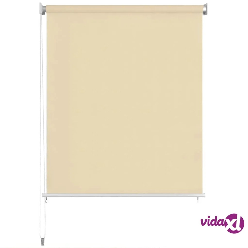 vidaXL Tenda a Rullo per Esterni 100x230 cm Crema