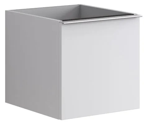 Struttura semi colonna da bagno Pixel2 cassetti laccato opaco bianco L 40 x H 40 x P 45.5 cm