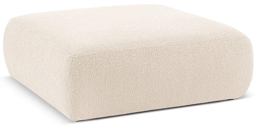 Sgabello in tessuto bouclé beige Molino - Micadoni Home