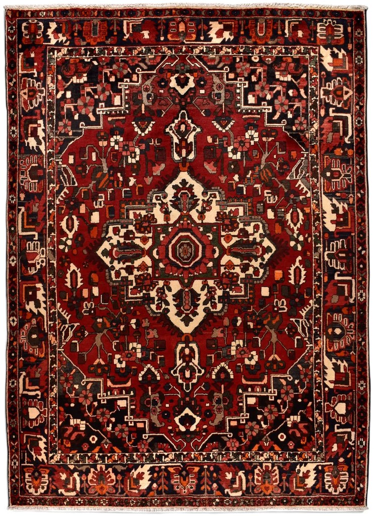Bakhtiar Tappeto 300x210 Rosso (Iran) Annodato A Mano