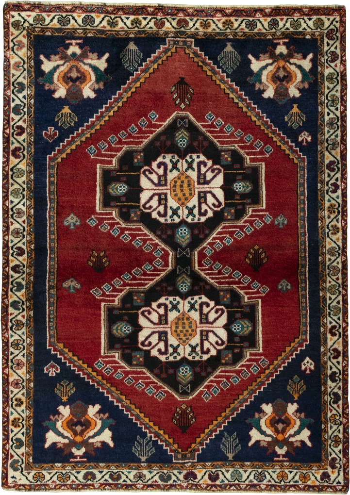 Gabbeh Tappeto persiano 110x160 Rosso (Iran) Annodato A Mano