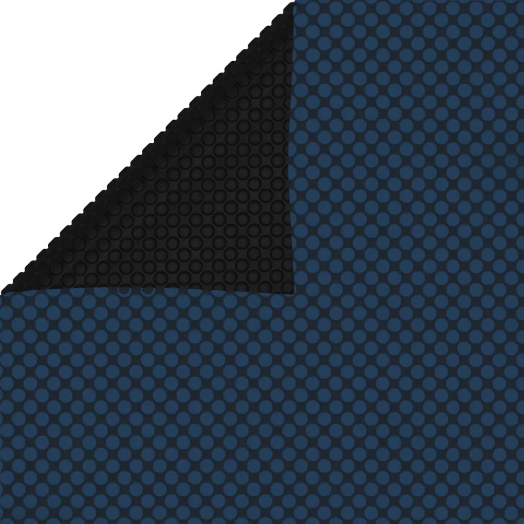 Pellicola Galleggiante Solare Pe Piscina 1200x600 Cm Nero E Blu /