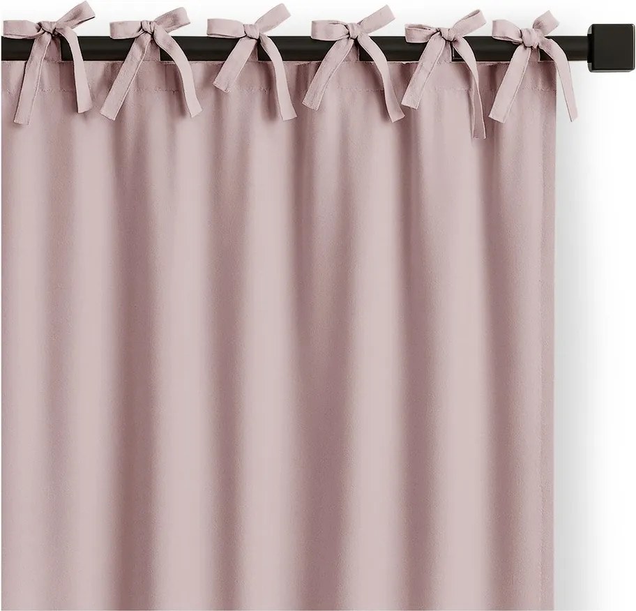 Tenda parzialmente oscurante rosa polveroso 140x250 cm Carli Tie – Restilo