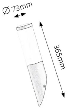 Rabalux 8145 - Applique da esterno BLACK TORCH 1xE27/25W/230V IP44