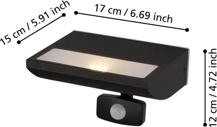 Eglo 99579 - Lampada da esterno con sensore SORRONARO LED/10,5W/230V IP44