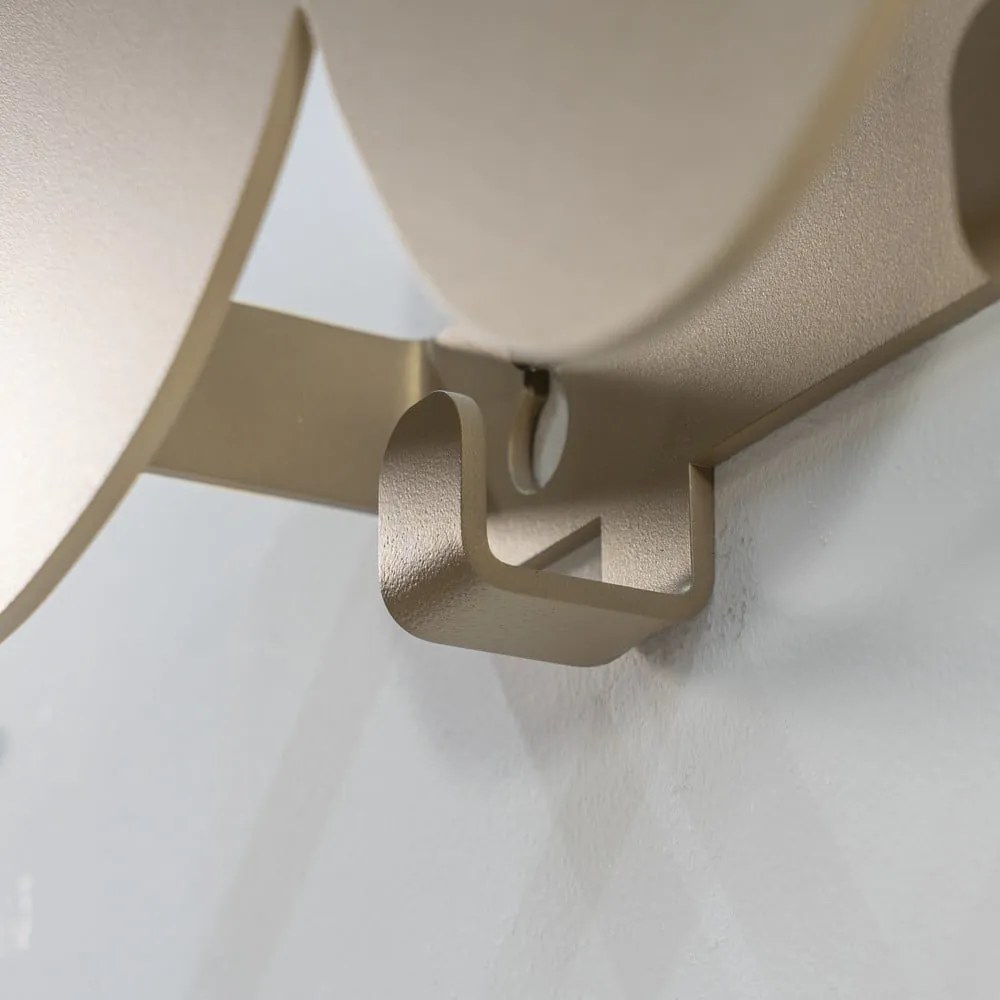 Attaccapanni da parete beige in metallo 58 cm Tumulo – Spinder Design