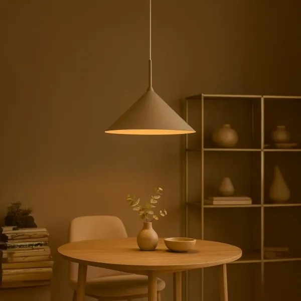 Lampadario a sospensione su cavo CAPITAL 1xGX53/15W/230V, Ø 46 cm, beige
