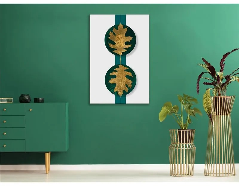 Quadro Green Wealth (1 Part) Vertical  Colore Bianco, Dimensioni e Misure 40x60