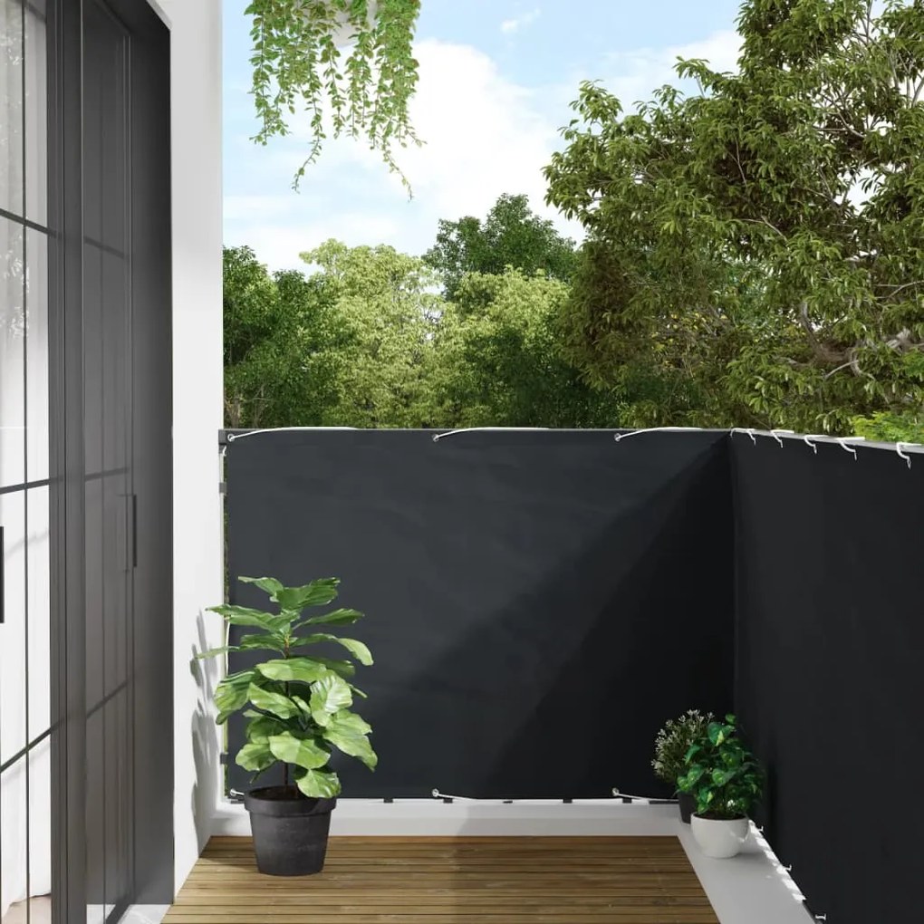 Paravento Da Balcone Antracite 300x120 Cm İn Pvc /