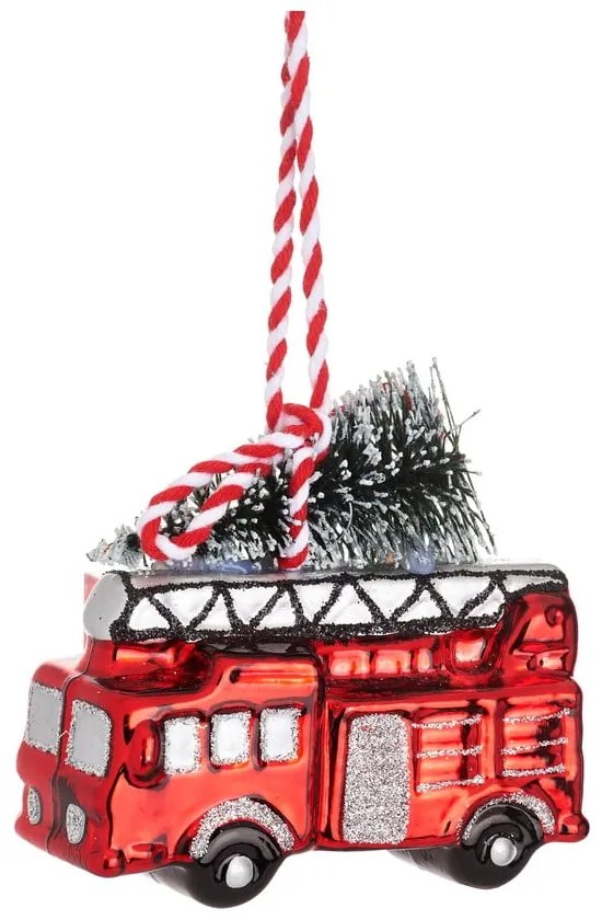Decorazione per albero di natale fatta a mano 8 cm Fire Engine – Sass &amp; Belle