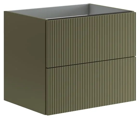 Cassetti in truciolare laccato opaco verde salvia Opera L 36 x L 45 cm