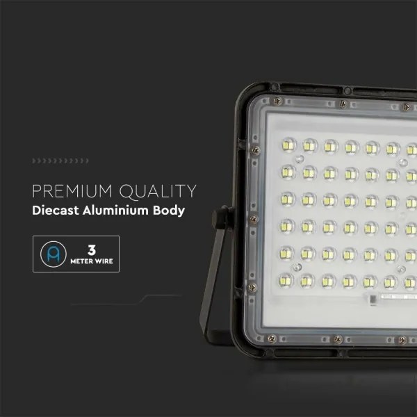 LED Proiettore solare da esterno LED/15W/3,2V IP65 4000K nero + +TC