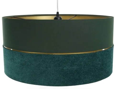 Lampadario a sospensione con filo TWIST 1xE27/60W/230V verde/oro
