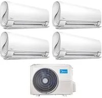 Climatizzatore Condizionatore Midea Quadri Split Inverter serie BreezeleSS+ 9+9+12+12 con M4OE-28HFN8-Q R-32 Wi-Fi Integrato 9000+9000+12000+12000 - Novit