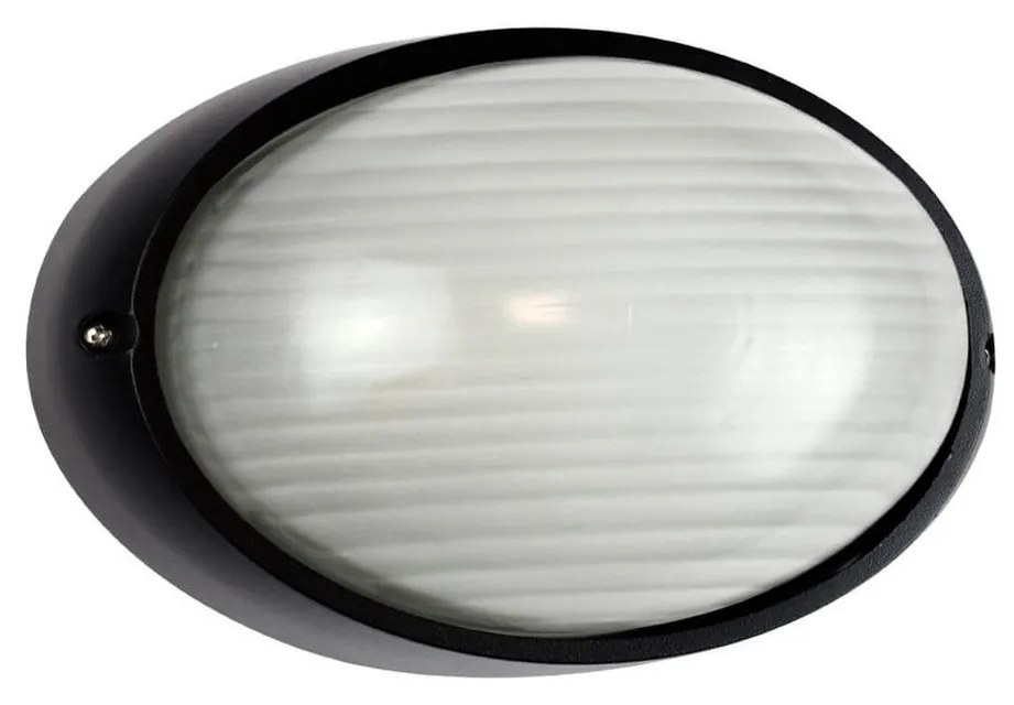 Plafoniera E27 IP54 Nera 214x142mm Colore Nero