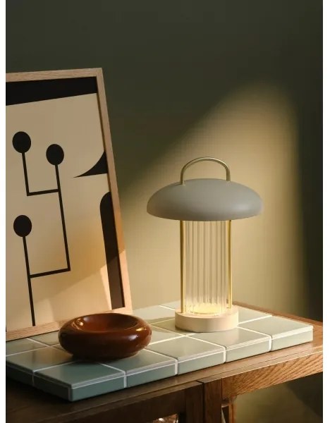 Nordlux - LED dimmerabile. Lampada da tavolo ricaricabile con controllo touch MIRANO LED/3W/3,7V beige