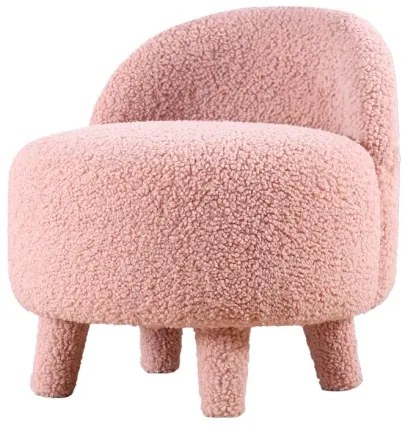 Poltroncina per bambini PIXI, Ø 46 cm, rosa