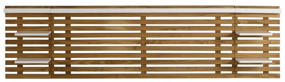Testiera in pino bianco/naturale 240x62 cm Nidra - Marckeric