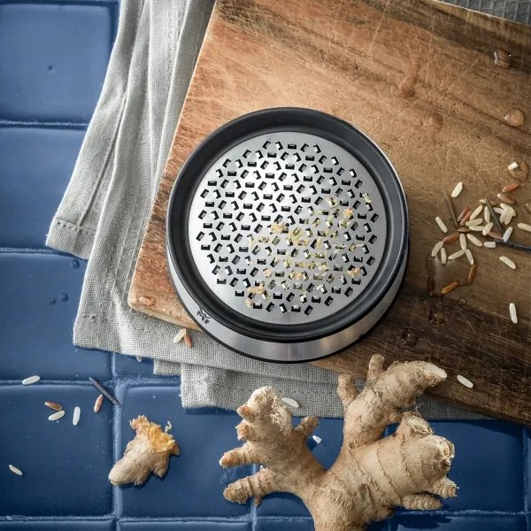 WMF - Grattugia per zenzero Ø 9 cm acciaio inox/nero