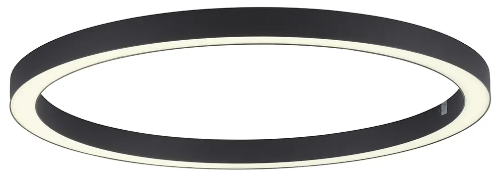 Lampada da soffitto grigio scuro con LED e telecomando - Mick