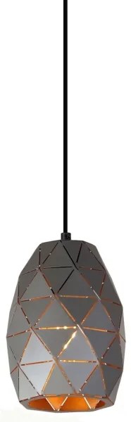 ITALUX MDM-3480/1 GR+GD - Lampadario a sospensione con filo HARLEY 1xE27/40W/230V nero