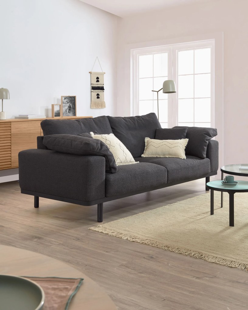Kave Home - Fodera per cuscino Noa 45 x 45 cm grigio