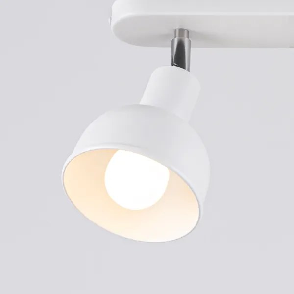 Sollux SL.1314 - Faretto ELBA 2xE27/15W/230V bianco