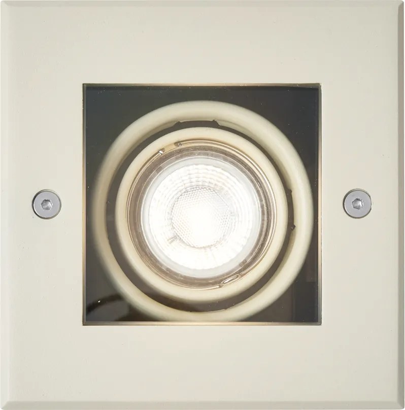 Set di 6 faretti da terra moderni beige GU10 50mm orientabili e inclinabili IP65 - Oneon