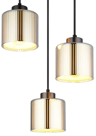 Globo 16056-3HR - Lampadario a sospensione con filo FELICIA 3xE27/60W/230V diametro 33