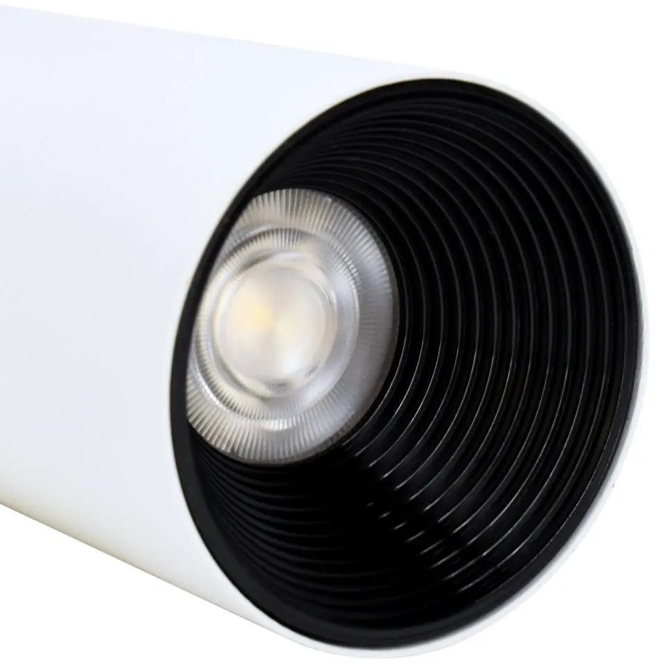 Faro LED per binario Bifase 24W, angolo 24° - BIANCO Colore Bianco Caldo 2.700-3.200K