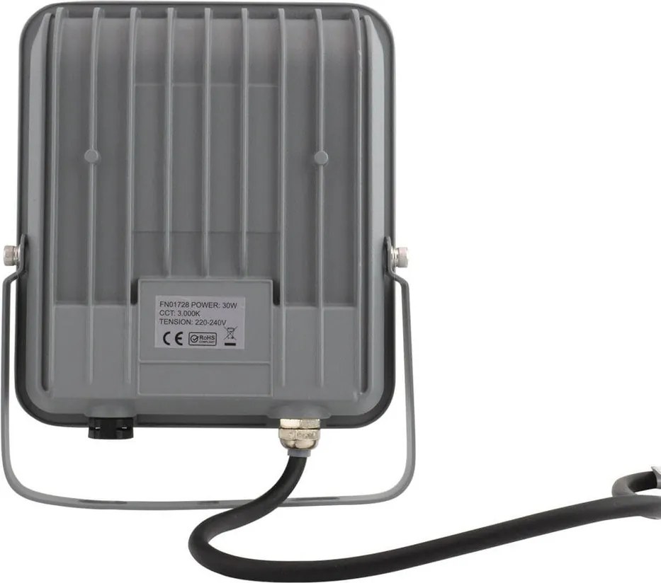 Proiettore LED 30W IP65 145lm/W con Osram chip LED Colore Bianco Naturale 4.000K