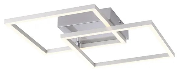 Plafoniera in acciaio con LED 2 luci - Amanda